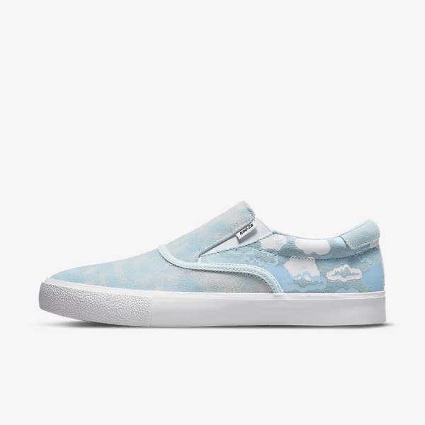 Dětské Skate Boty Nike SB Zoom Verona Slip x Rayssa Leal Blankyt Bílé Blankyt | NK495TJN