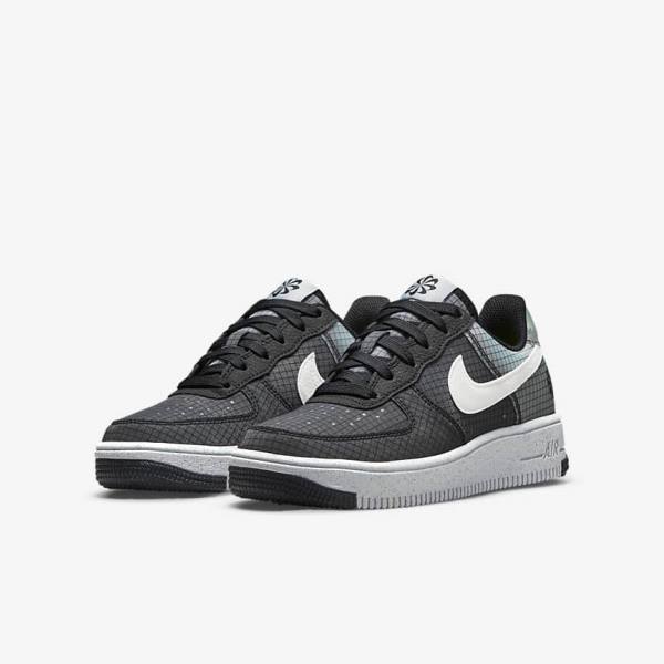 Dětské Tenisky Nike Air Force 1 Crater Older Černé Bílé | NK532NIW