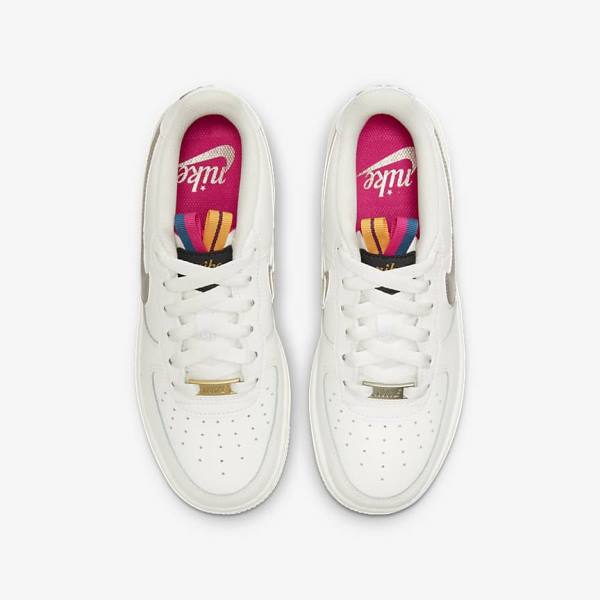 Dětské Tenisky Nike Air Force 1 LV8 Older Bílé Růžové Metal Blankyt Šedé | NK853SVN