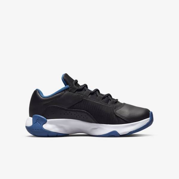 Dětské Tenisky Nike Air Jordan 11 CMFT Low Older Černé Tmavě Blankyt Bílé | NK046DAE