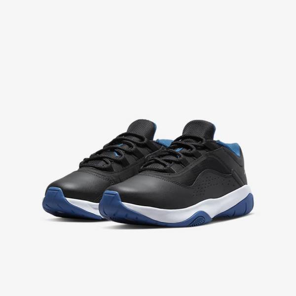 Dětské Tenisky Nike Air Jordan 11 CMFT Low Older Černé Tmavě Blankyt Bílé | NK046DAE