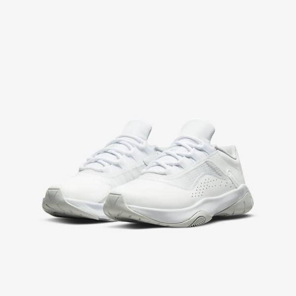 Dětské Tenisky Nike Air Jordan 11 CMFT Low Older Bílé Platina | NK180LXZ