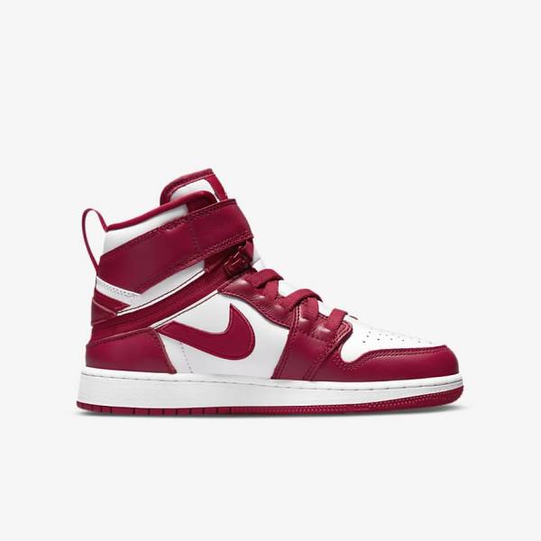 Dětské Tenisky Nike Air Jordan 1 Hi FlyEase Older Červené Bílé | NK469RIJ