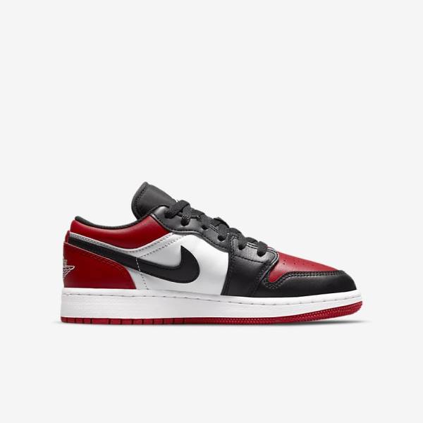 Dětské Tenisky Nike Air Jordan 1 Low Older Červené Černé Bílé | NK250JNE