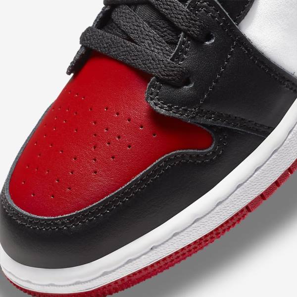 Dětské Tenisky Nike Air Jordan 1 Low Older Červené Černé Bílé | NK250JNE