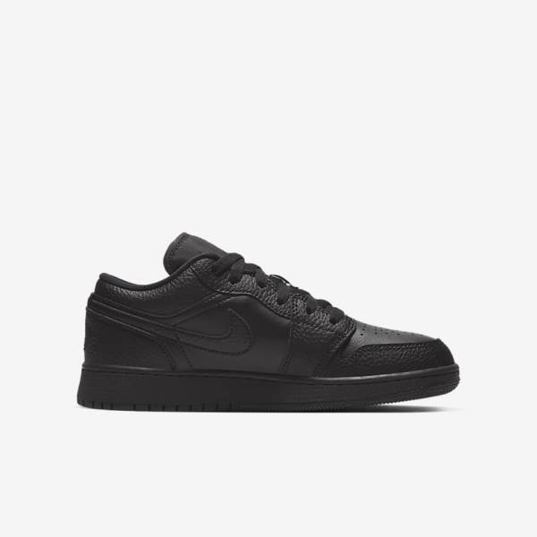 Dětské Tenisky Nike Air Jordan 1 Low Older Černé | NK827BTV