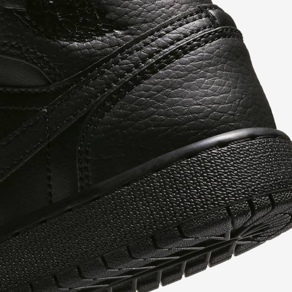 Dětské Tenisky Nike Air Jordan 1 Mid Older Černé | NK034PLX