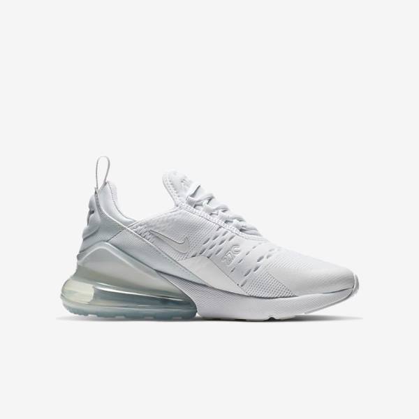 Dětské Tenisky Nike Air Max 270 Older Bílé Metal Stříbrné Bílé | NK563TJS