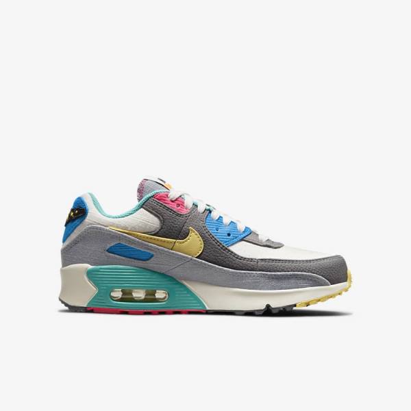 Dětské Tenisky Nike Air Max 90 Older Šedé Růžové | NK397HLU