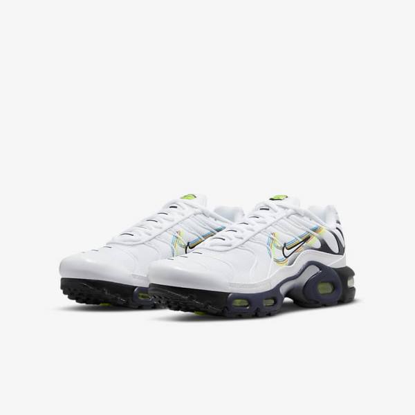 Dětské Tenisky Nike Air Max Plus Older Bílé Šedé Blankyt | NK094XSC