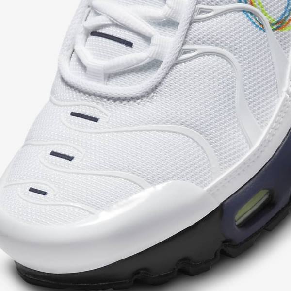 Dětské Tenisky Nike Air Max Plus Older Bílé Šedé Blankyt | NK094XSC