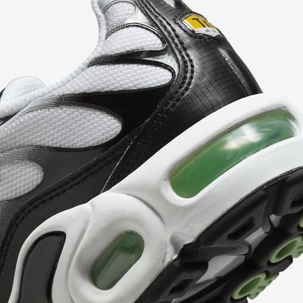 Dětské Tenisky Nike Air Max Plus Older Bílé Černé Stříbrné Mátově Zelená | NK369OUS