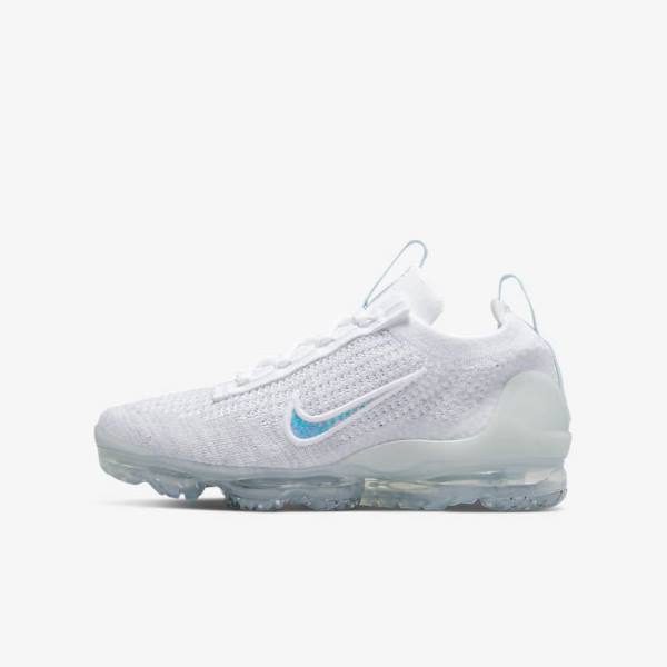 Dětské Tenisky Nike Air VaporMax 2021 FK Older Bílé | NK049BDP