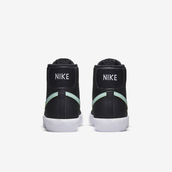 Dětské Tenisky Nike Blazer Mid 77 Older Černé Bílé Mátově Zelená | NK204LNI