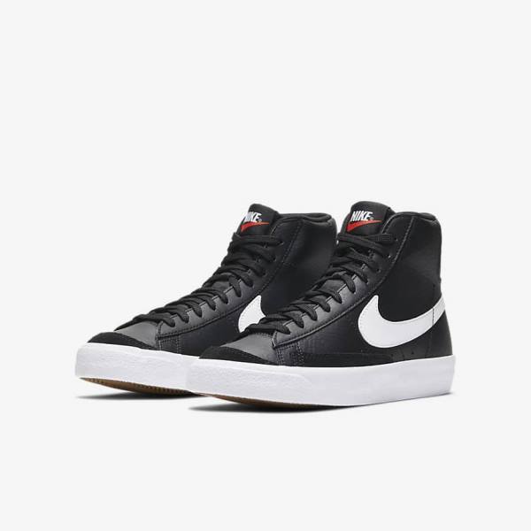 Dětské Tenisky Nike Blazer Mid 77 Older Černé Bílé Oranžové | NK769HUL