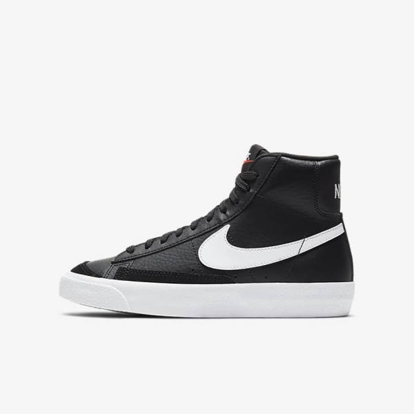 Dětské Tenisky Nike Blazer Mid 77 Older Černé Bílé Oranžové | NK769HUL