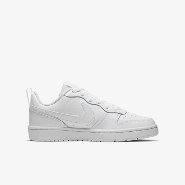 Dětské Tenisky Nike Court Borough Low 2 Older Bílé | NK857ZPN