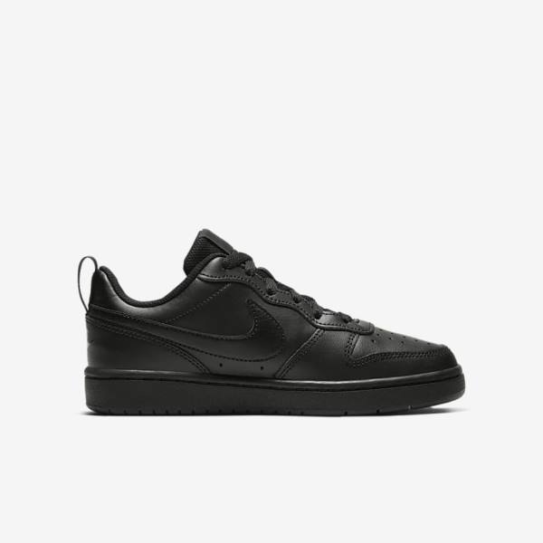 Dětské Tenisky Nike Court Borough Low 2 Older Černé | NK925CFJ