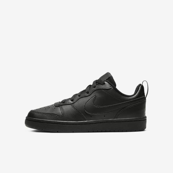 Dětské Tenisky Nike Court Borough Low 2 Older Černé | NK925CFJ