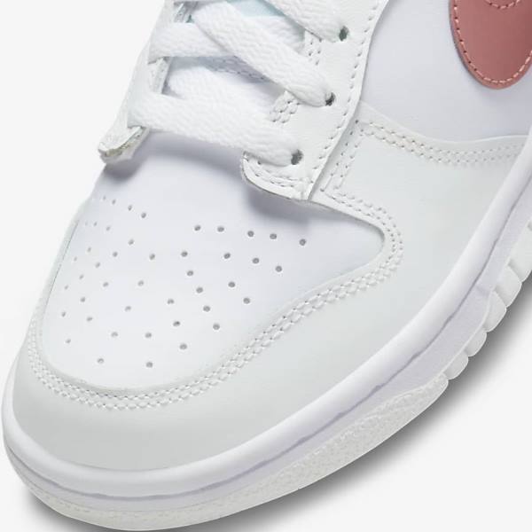 Dětské Tenisky Nike Dunk Low Older Bílé Metal Červené Hnědé | NK256BJF