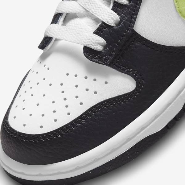 Dětské Tenisky Nike Dunk Low Older Bílé Černé Blankyt Světle Citrón | NK402XZY