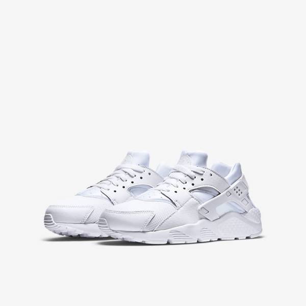 Dětské Tenisky Nike Huarache Run Older Bílé Platina Bílé | NK452VFK