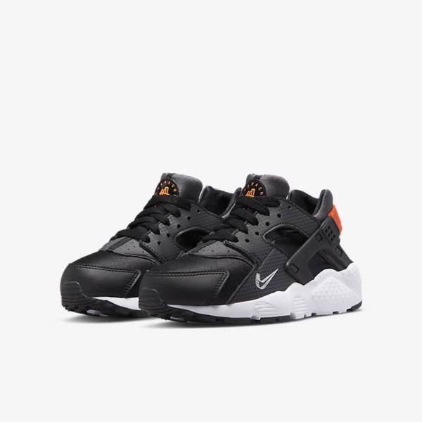 Dětské Tenisky Nike Huarache Run Older Černé Oranžové Šedé Bílé | NK287JVZ