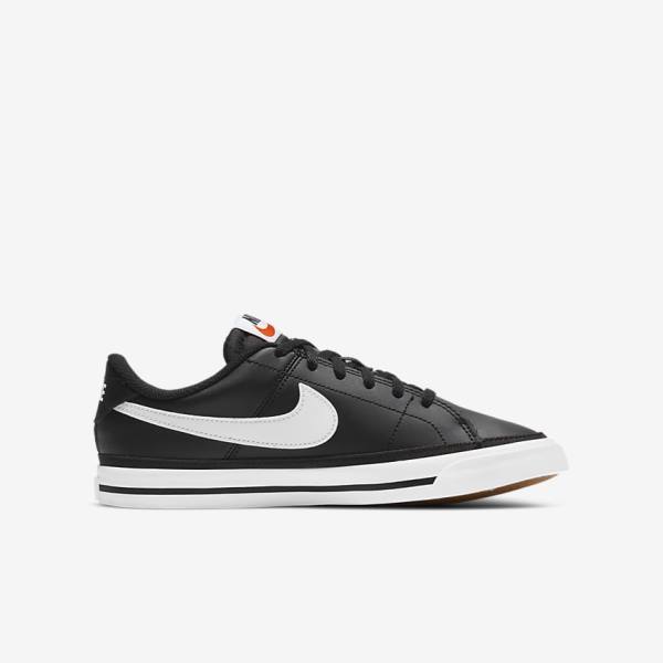 Dětské Tenisky Nike NikeCourt Legacy Older Černé Světle Hnědé Bílé | NK034BJS