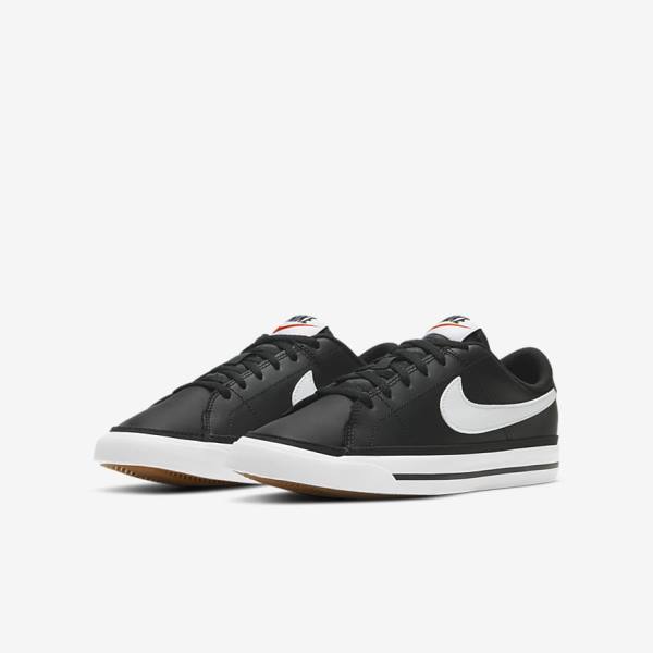 Dětské Tenisky Nike NikeCourt Legacy Older Černé Světle Hnědé Bílé | NK034BJS