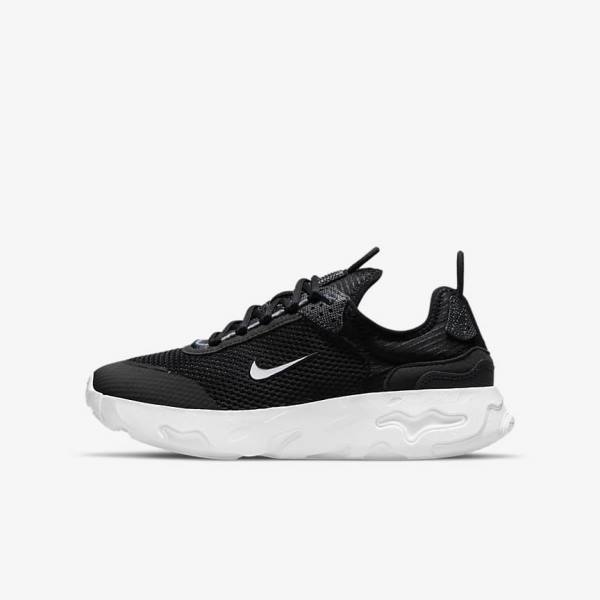 Dětské Tenisky Nike React Live Older Černé Tmavě Šedé Bílé | NK081AVQ