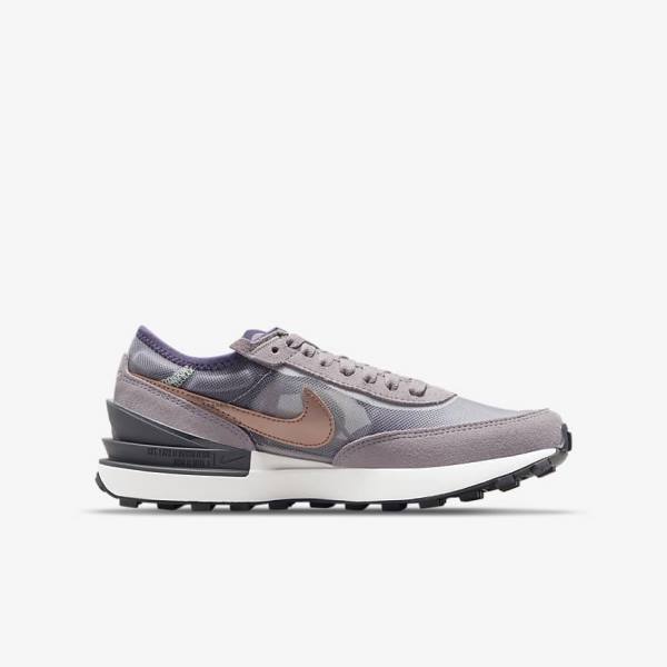 Dětské Tenisky Nike Waffle One Older Bílé Šedé Metal Červené Hnědé | NK015WJC