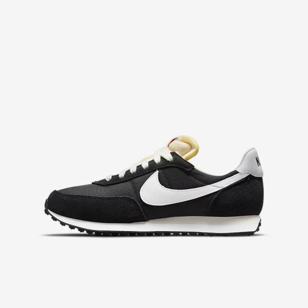 Dětské Tenisky Nike Waffle Trainer 2 Older Černé Oranžové Bílé | NK406XOA