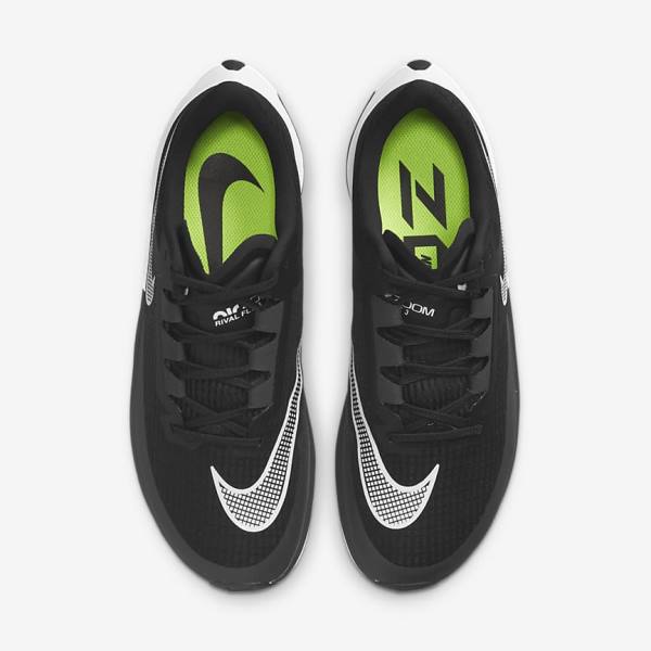 Pánské Běžecké Boty Nike Air Zoom Rival Fly 3 Silniční Závodní Černé Tmavě Šedé Bílé | NK876VOH