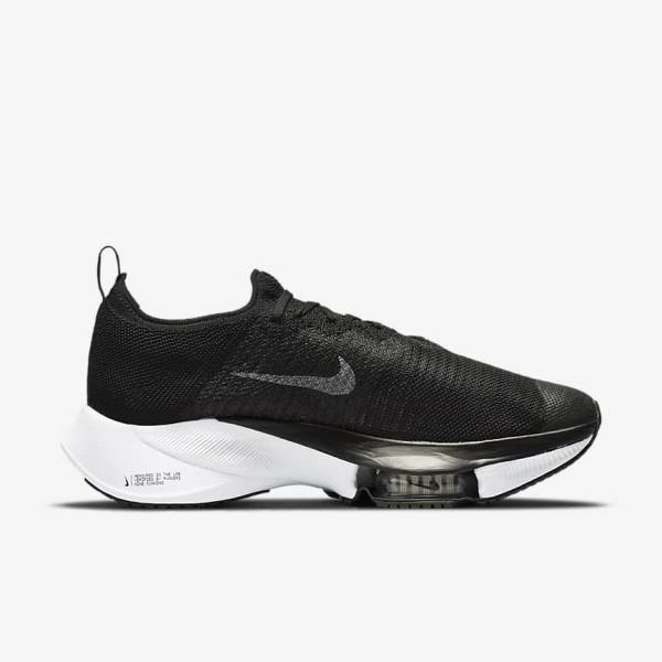 Pánské Běžecké Boty Nike Air Zoom Tempo NEXT% Silniční Černé Tmavě Šedé Platina Bílé | NK602LNJ