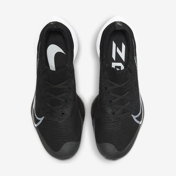 Pánské Běžecké Boty Nike Air Zoom Tempo NEXT% Silniční Černé Tmavě Šedé Platina Bílé | NK602LNJ