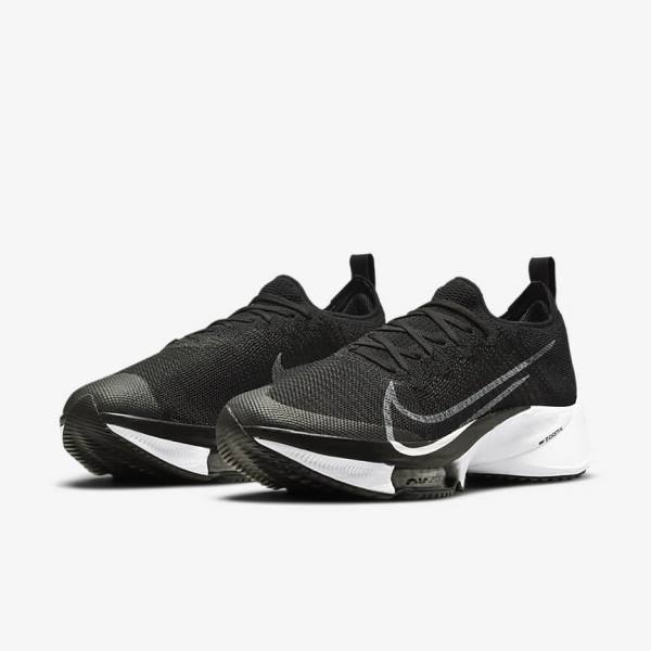 Pánské Běžecké Boty Nike Air Zoom Tempo NEXT% Silniční Černé Tmavě Šedé Platina Bílé | NK602LNJ