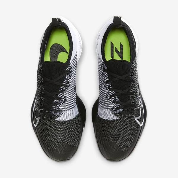 Pánské Běžecké Boty Nike Air Zoom Tempo NEXT% Silniční Černé Bílé | NK781MHB