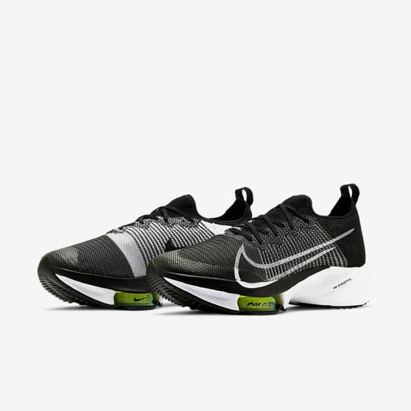 Pánské Běžecké Boty Nike Air Zoom Tempo NEXT% Silniční Černé Bílé | NK781MHB