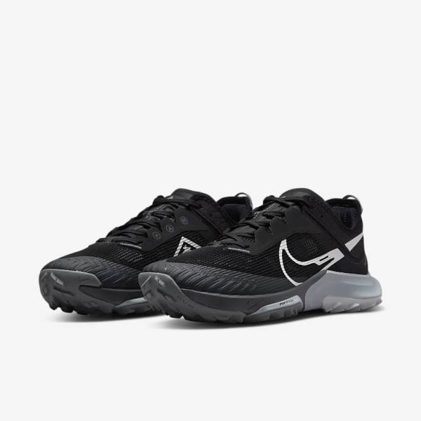 Pánské Běžecké Boty Nike Air Zoom Terra Kiger 8 Trailové Černé Tmavě Šedé Platina | NK837JTO