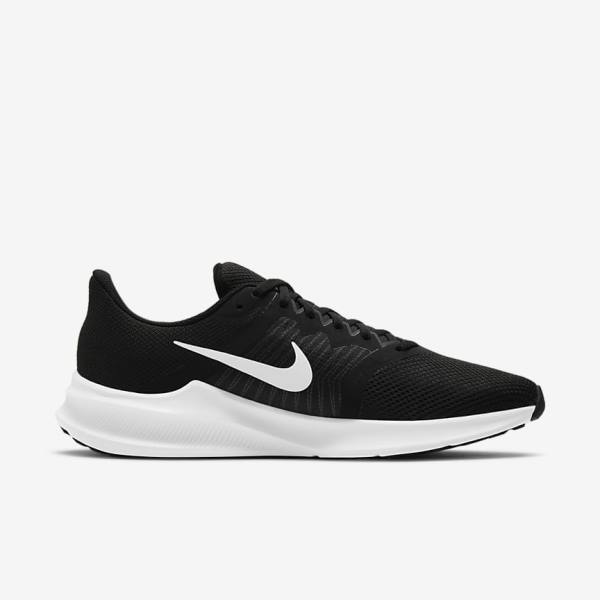 Pánské Běžecké Boty Nike Downshifter 11 Silniční Černé Tmavě Šedé Bílé | NK658EOW