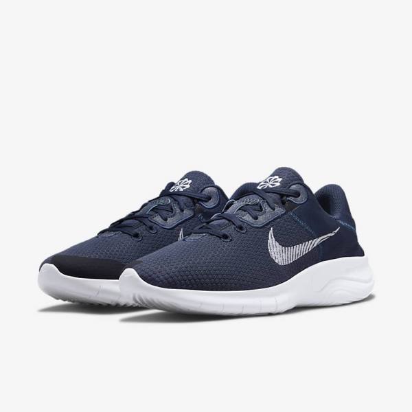 Pánské Běžecké Boty Nike Flex Experience Run 11 Next Nature Silniční Tmavě Blankyt Tmavě Bílé | NK903KSH