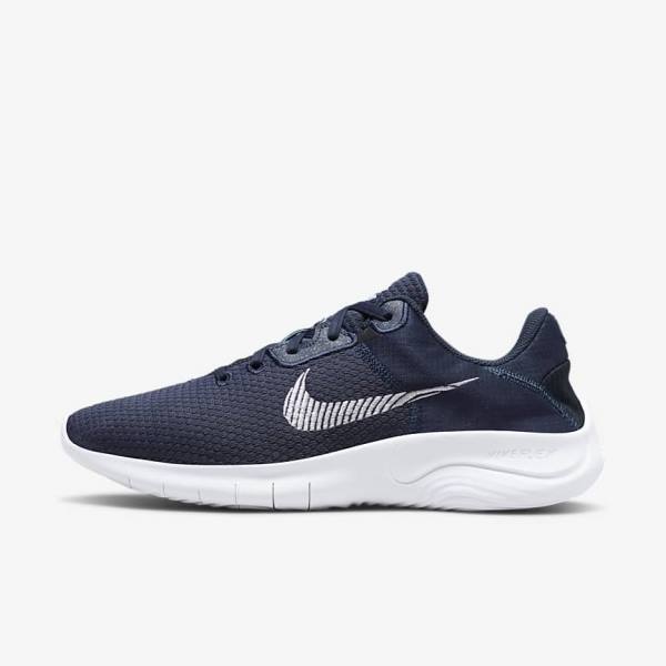 Pánské Běžecké Boty Nike Flex Experience Run 11 Next Nature Silniční Tmavě Blankyt Tmavě Bílé | NK903KSH