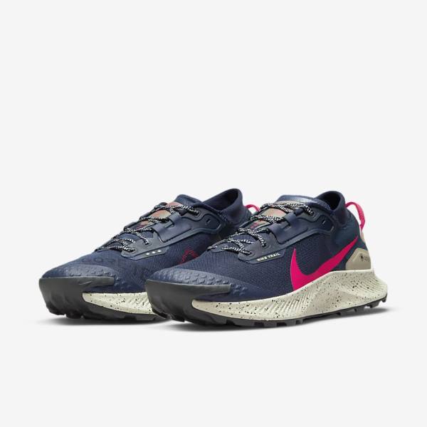 Pánské Běžecké Boty Nike Pegasus Trailové 3 GORE-TEX Nepromokavé Trailové Olivy Zelené Červené | NK208YAD