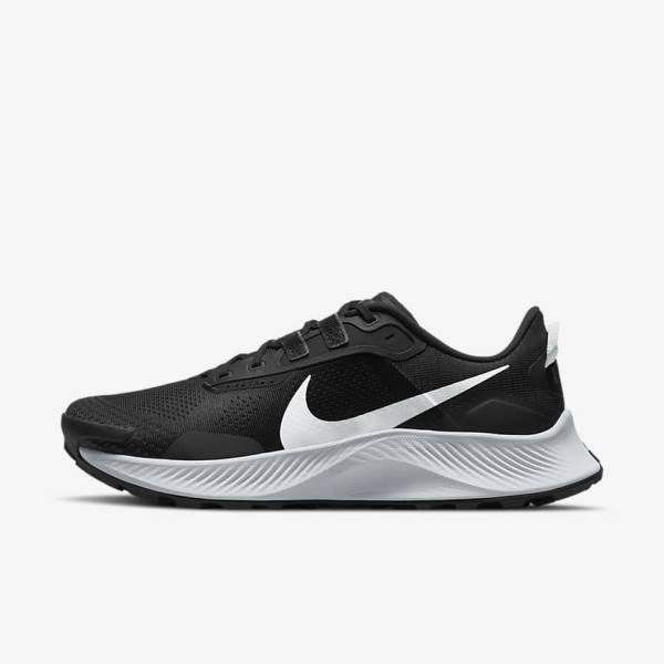 Pánské Běžecké Boty Nike Pegasus Trailové 3 Trailové Černé Tmavě Šedé Platina | NK480BTZ