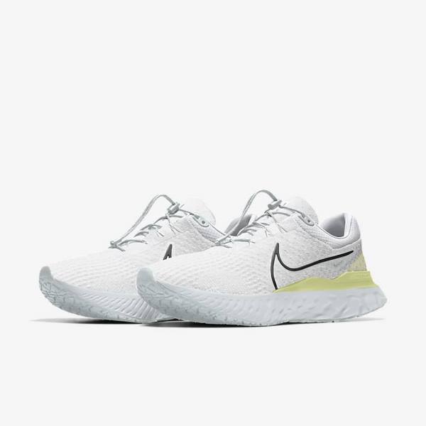 Pánské Běžecké Boty Nike React Infinity Run 3 By You Custom Silniční Bílé | NK327RWF