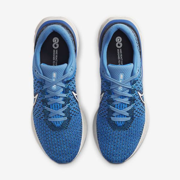 Pánské Běžecké Boty Nike React Infinity Run Flyknit 3 Silniční Blankyt Černé | NK547BOA