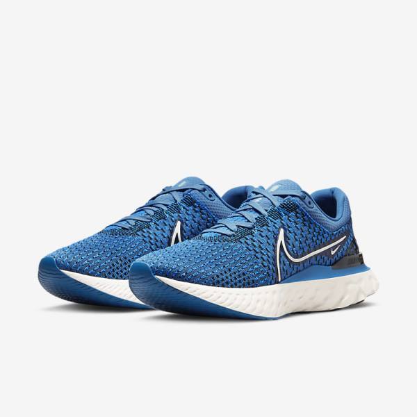 Pánské Běžecké Boty Nike React Infinity Run Flyknit 3 Silniční Blankyt Černé | NK547BOA