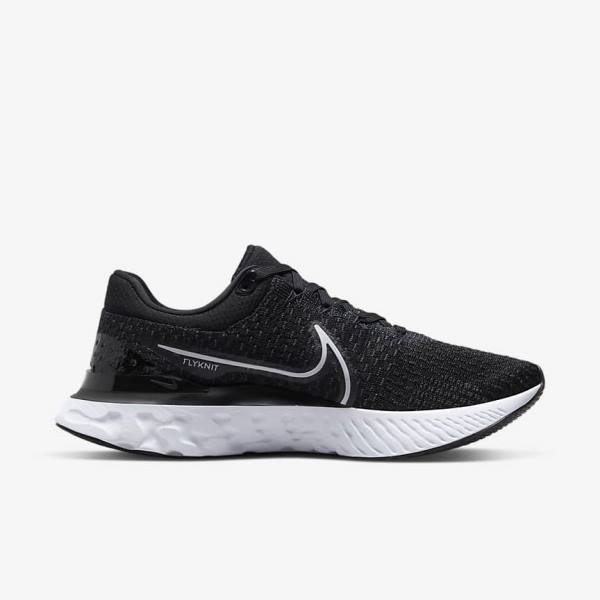 Pánské Běžecké Boty Nike React Infinity Run Flyknit 3 Silniční Černé Bílé | NK693LCY