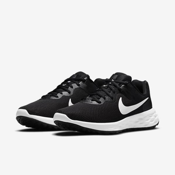 Pánské Běžecké Boty Nike Revolution 6 Next Nature Silniční Černé Šedé Bílé | NK290PBS