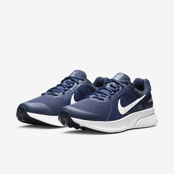 Pánské Běžecké Boty Nike Run Swift 2 Silniční Tmavě Blankyt Bílé | NK860HAQ